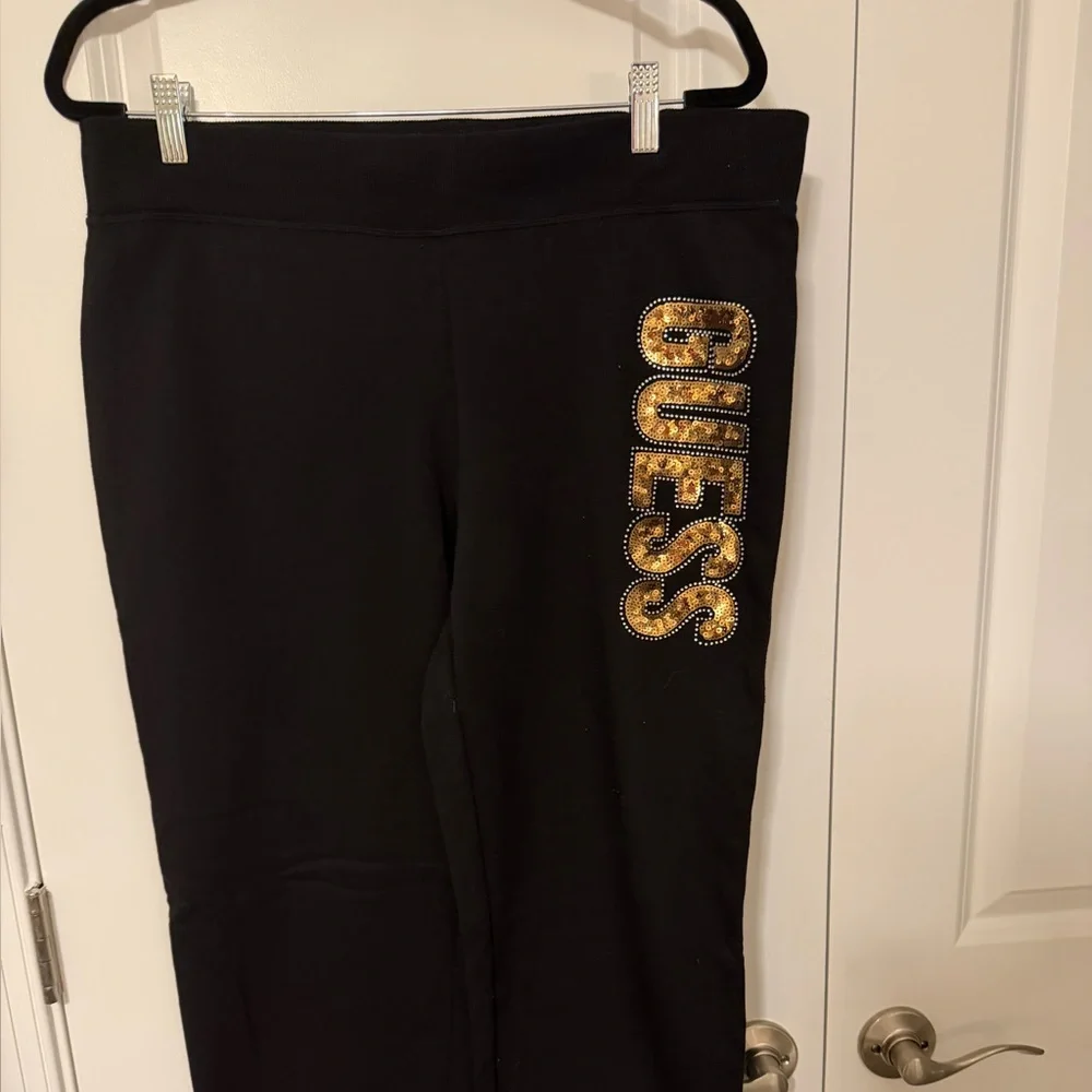 Women’s Black Guess Joggers M - Picture 1 of 10